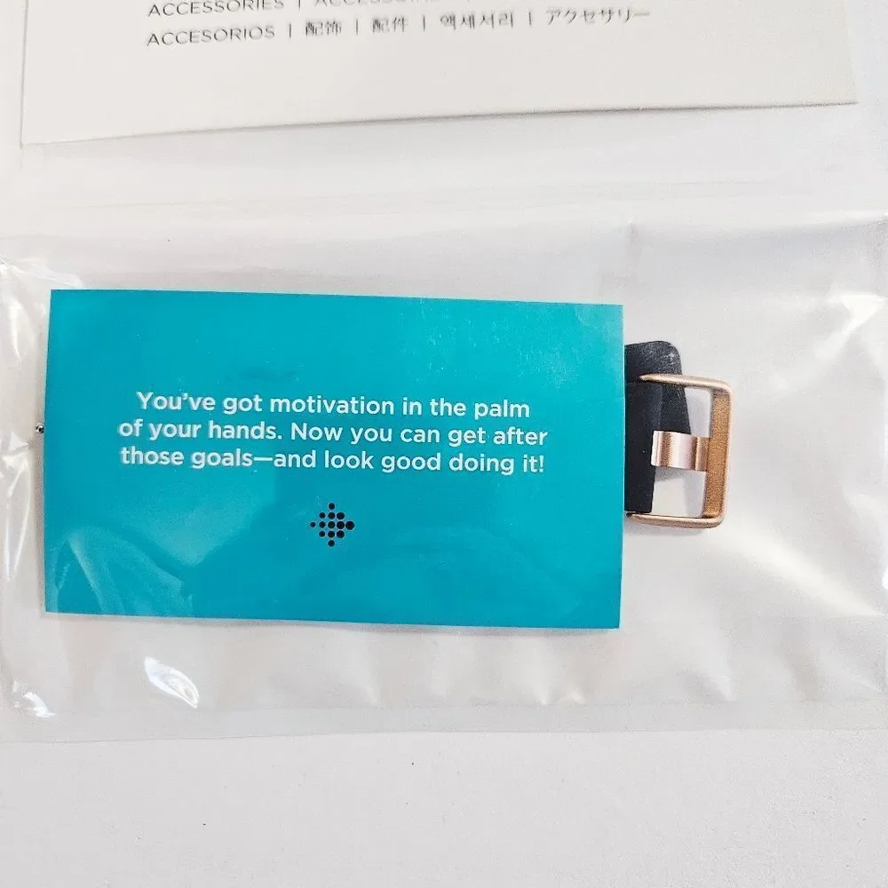 NIB Fitbit Versa Classic Replacement Watch Band Navy Blue Factory Sealed New